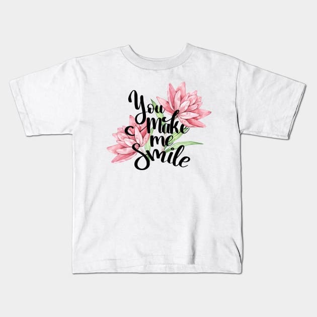 You Make me Smile Kids T-Shirt by Utopia Shop